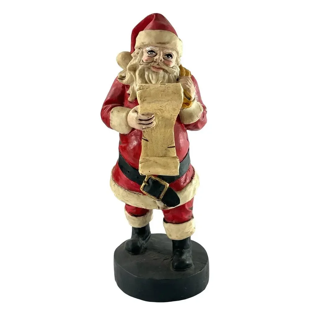 Vintage Windsor Collection Santa Checking His List Figurine 9.5” Resin Christmas